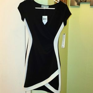 Almost Famous Black and White Dress